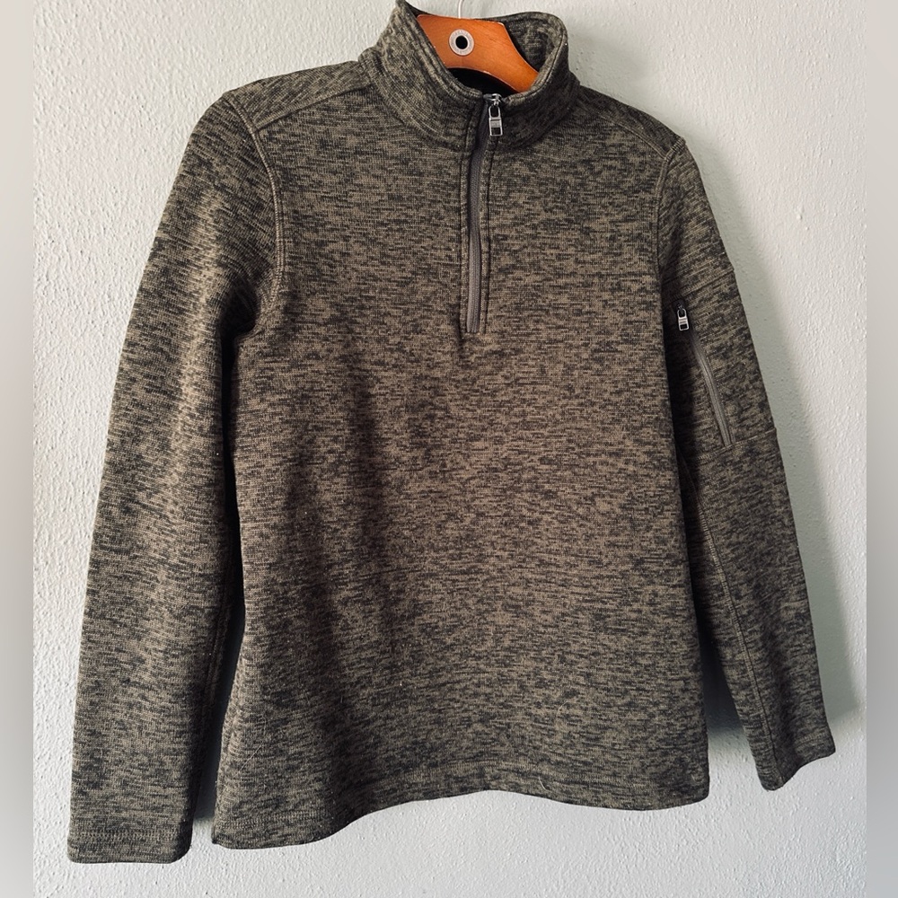 LANDS END 1/4 Zip Pullover Sweater in Forest agree ñWomens S - Picture 2 of 6
